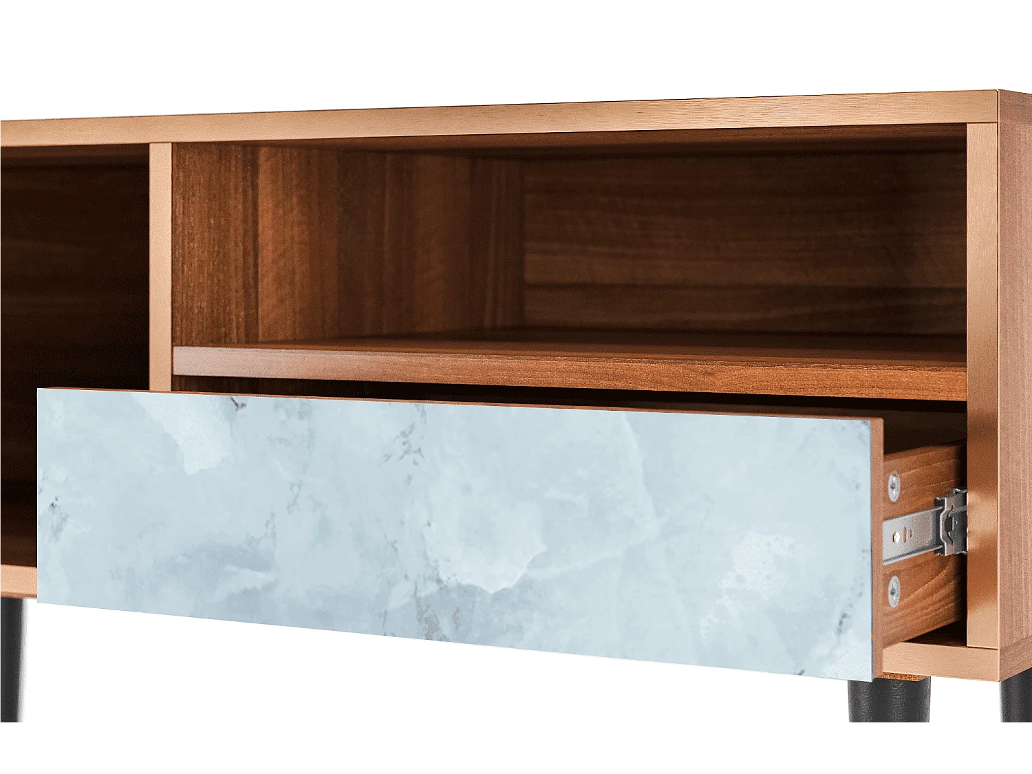 TV-meubel - 115х59х48 cm - T3 - Glacial Colour, Walnoot