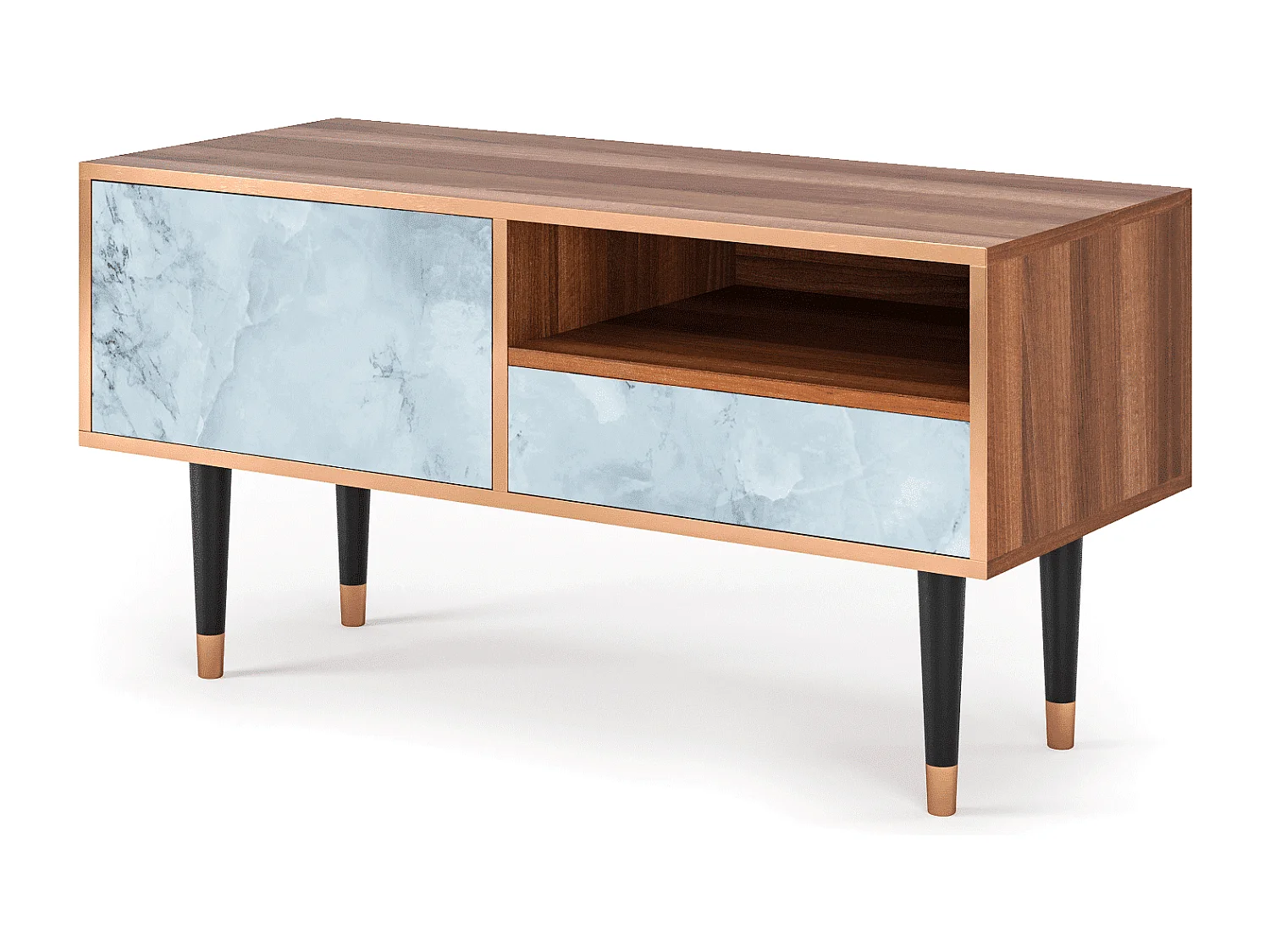 Meuble TV - 115х59х48 cm - T3 - Glacial Colour, Noyer