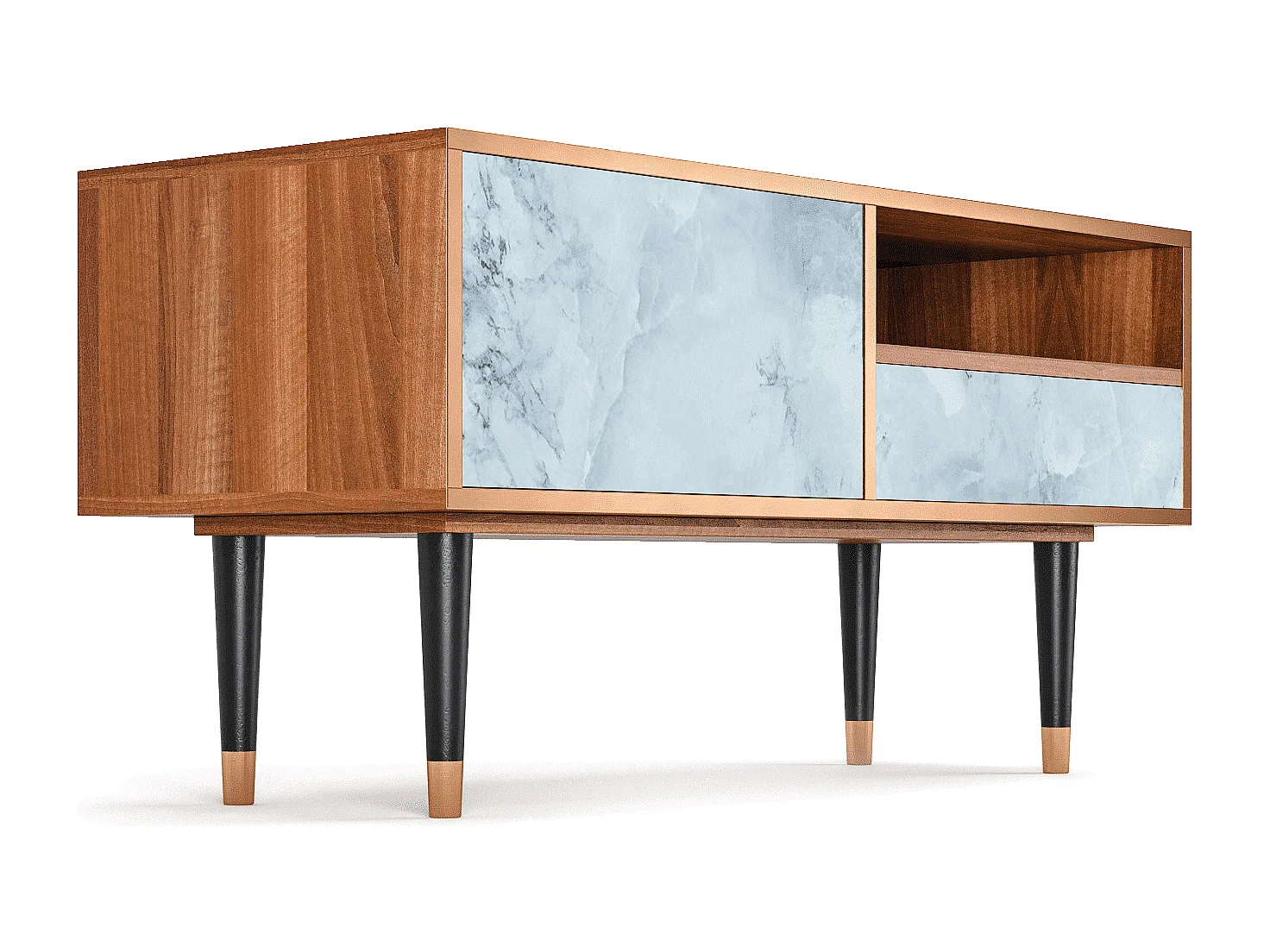 Meuble TV - 115х59х48 cm - T3 - Glacial Colour, Noyer