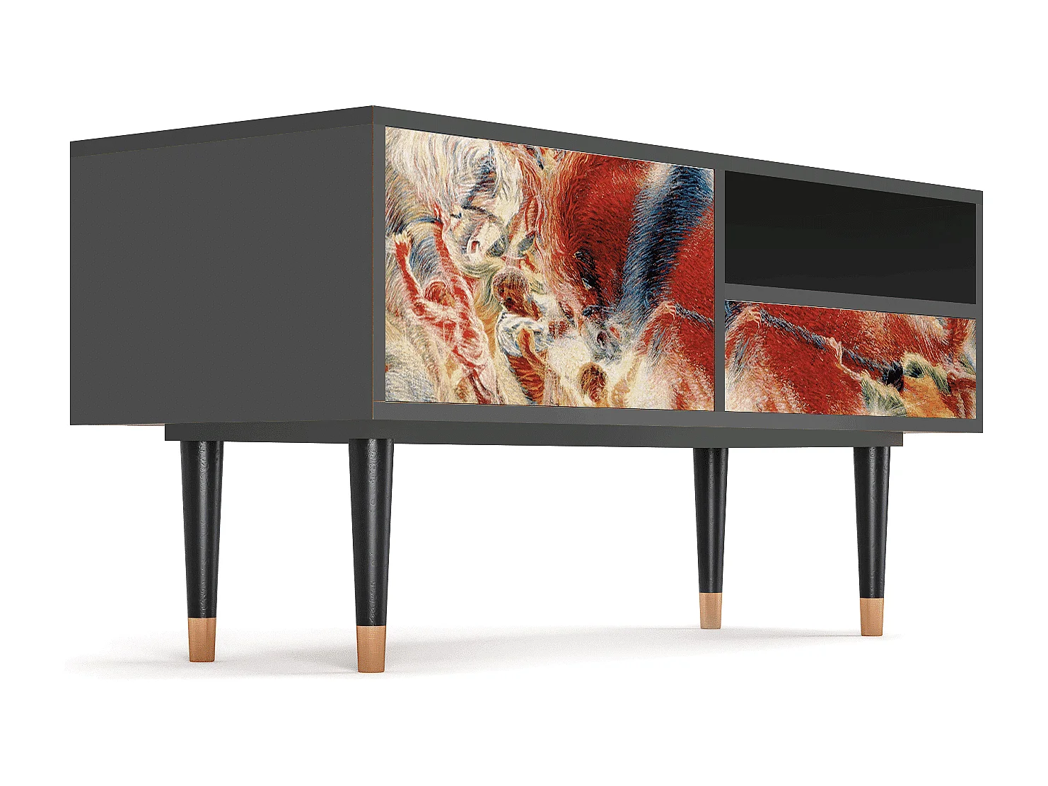 Mueble de TV - 115х59х48 cm - T3 - The City Rises, Antracite