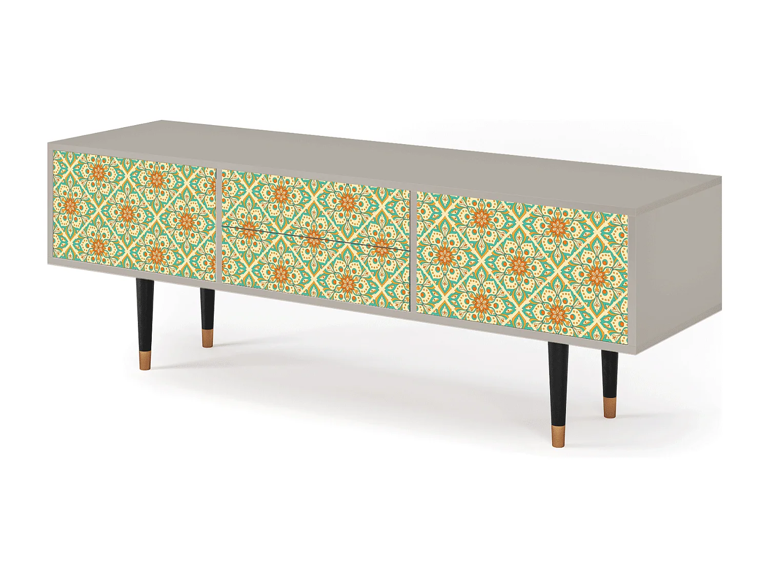 Meuble TV - 170х59х48 cm - T4 - Hindu Daisy, Sable