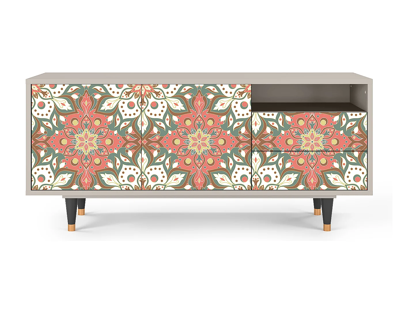 Mueble de TV - 125х56х41 cm - T7 - Peach Grove, Arena