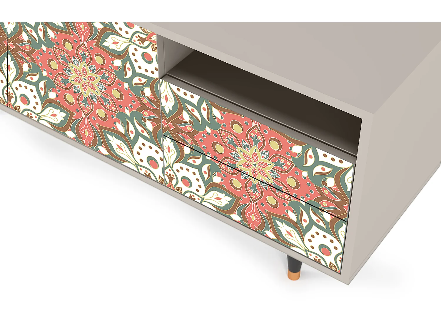 Mueble de TV - 125х56х41 cm - T7 - Peach Grove, Arena