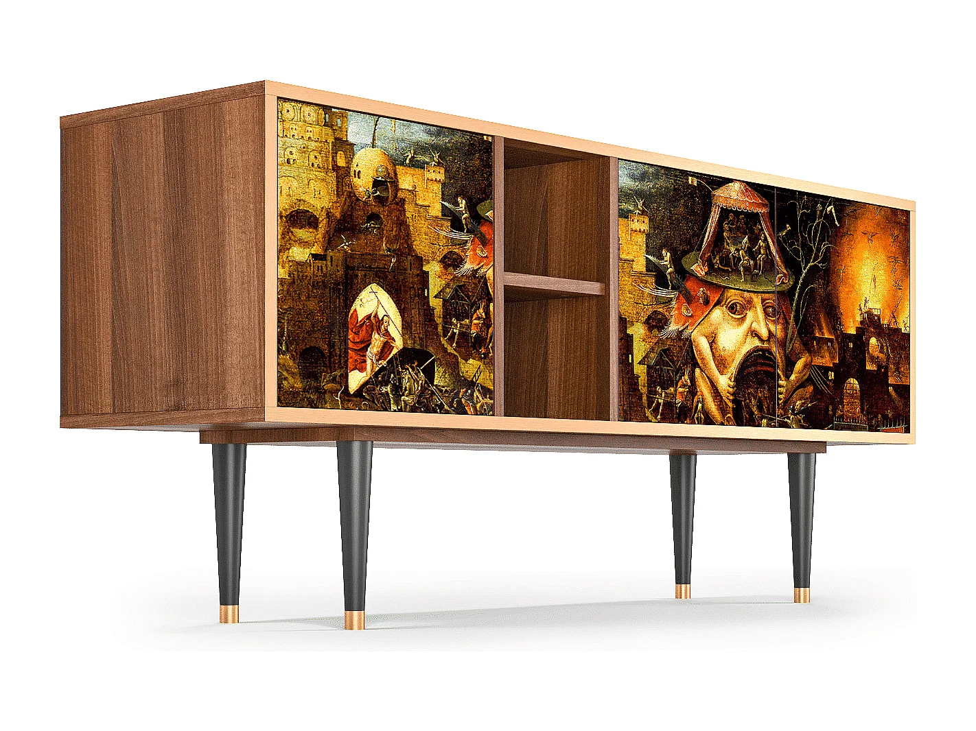 TV-meubel - 150х69х41 cm - T5 - Christ in Limbo, Walnoot