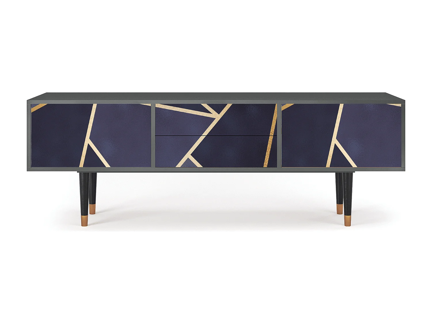 Mueble de TV - 170х59х48 cm - T4 - The Amethyst, Antracite