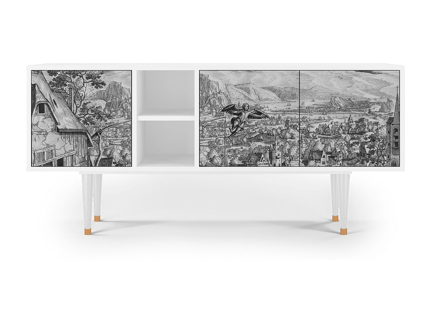 TV-Möbel - 150х69х41 cm - T5 - Departure, Weiß
