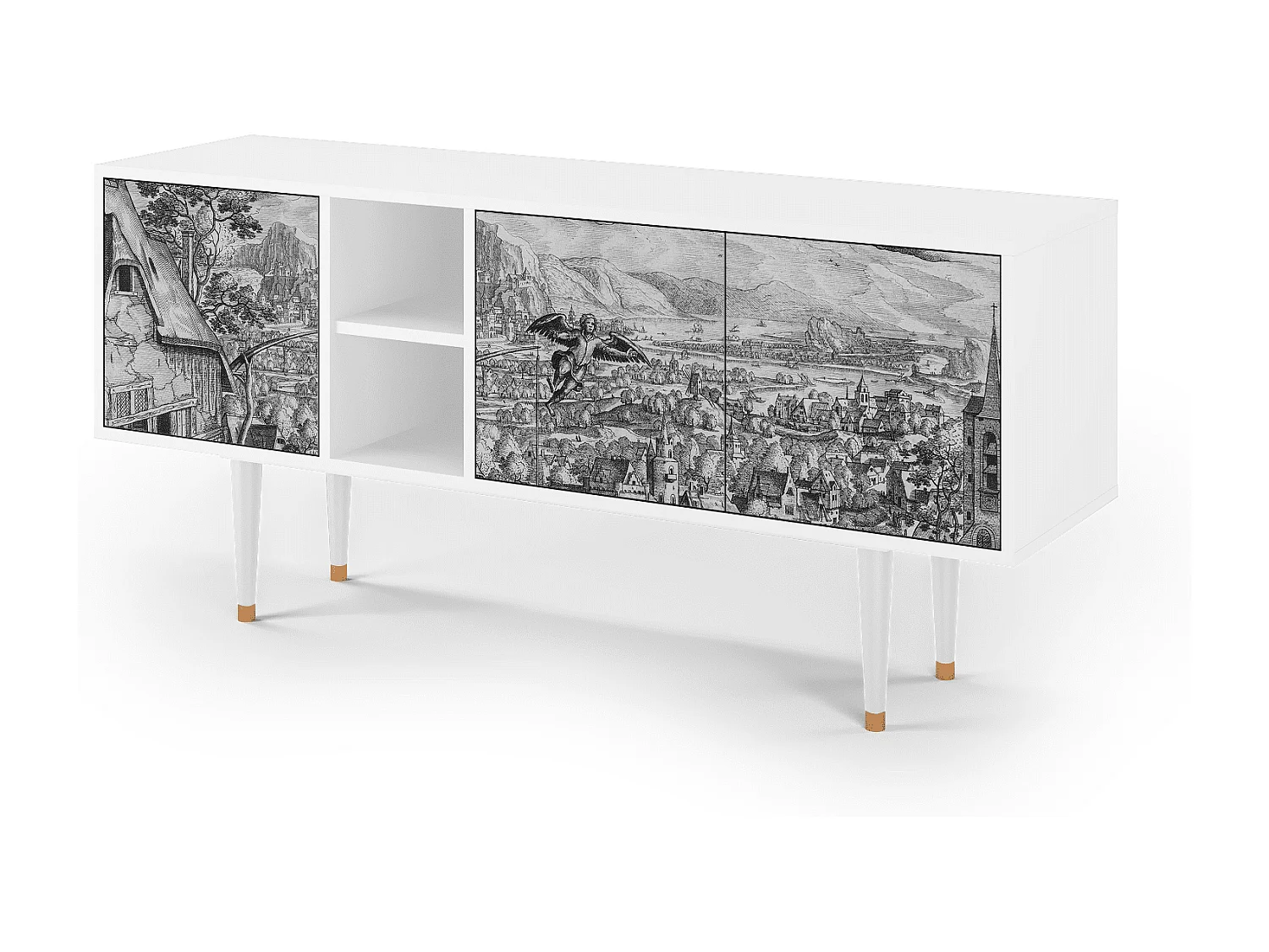 TV-Möbel - 150х69х41 cm - T5 - Departure, Weiß