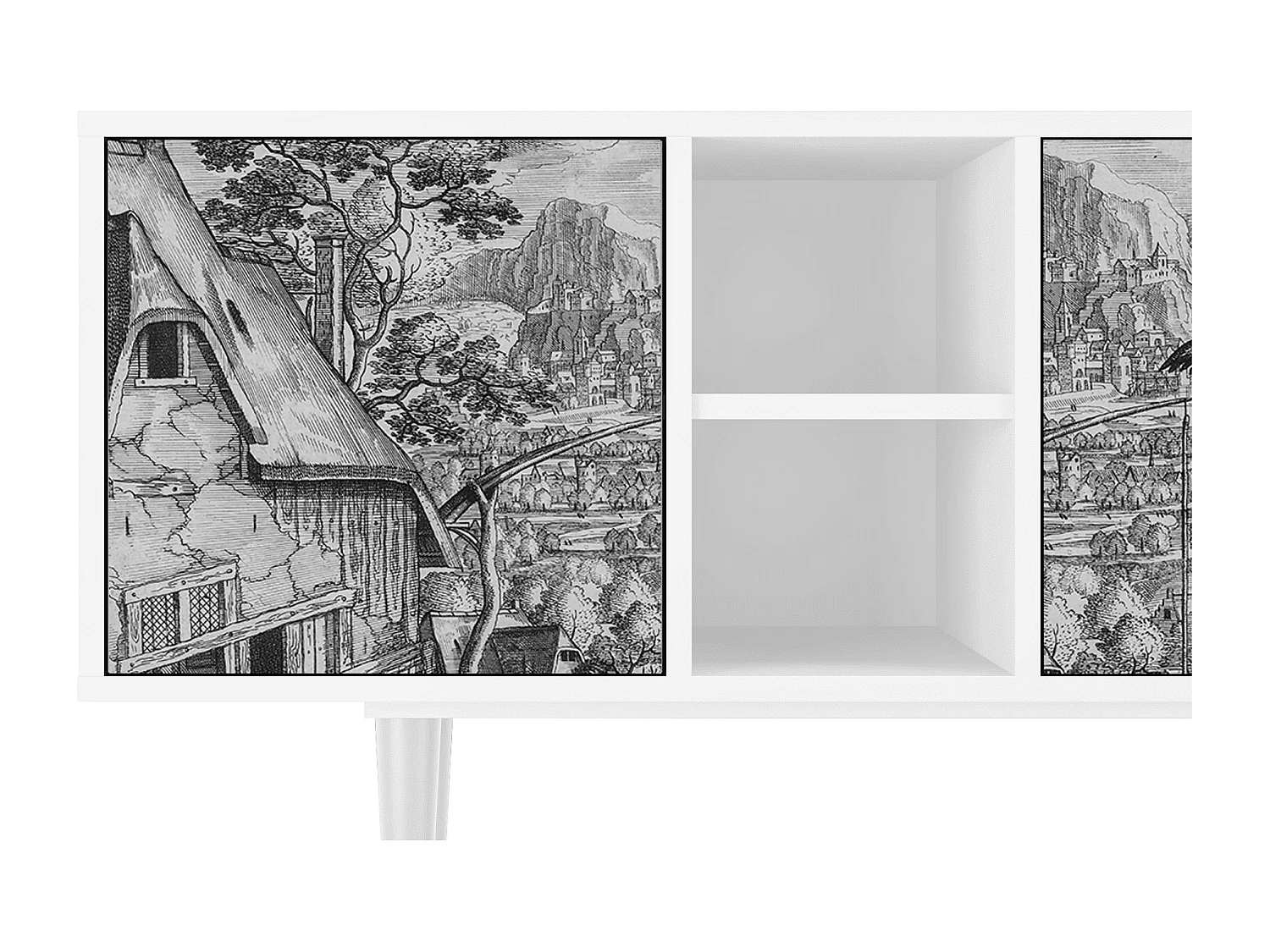 TV-Möbel - 150х69х41 cm - T5 - Departure, Weiß