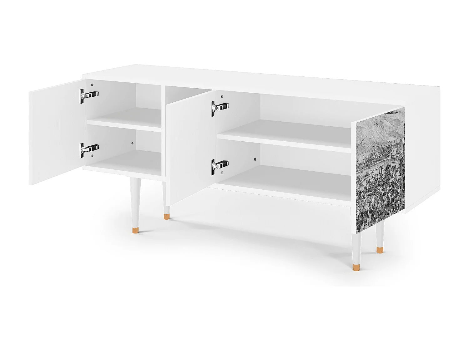 TV-Möbel - 150х69х41 cm - T5 - Departure, Weiß