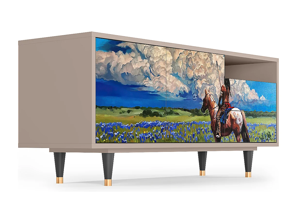 Mueble de TV - 125х56х41 cm - T7 - Thunderheads by Dean, Latte