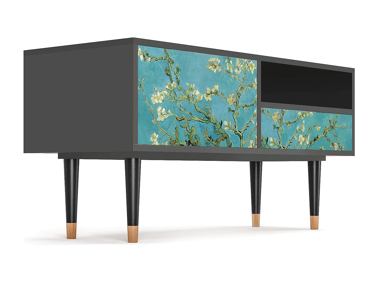 Mueble de TV - 115х59х48 cm - T3 - Almond Blossom, Antracite