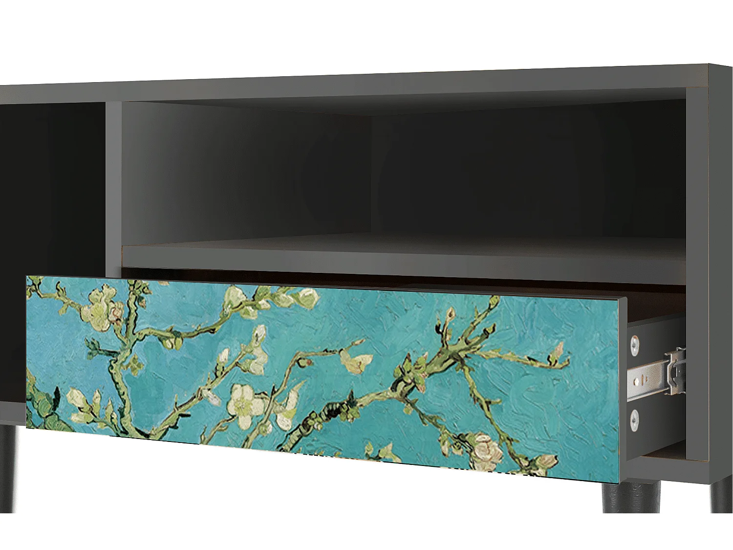 Mueble de TV - 115х59х48 cm - T3 - Almond Blossom, Antracite