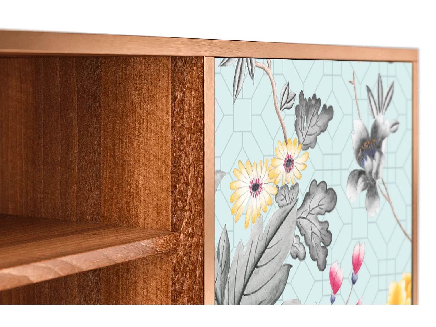 Mobile TV - 170х69х48 cm - T2 - Sky Garden, Noce