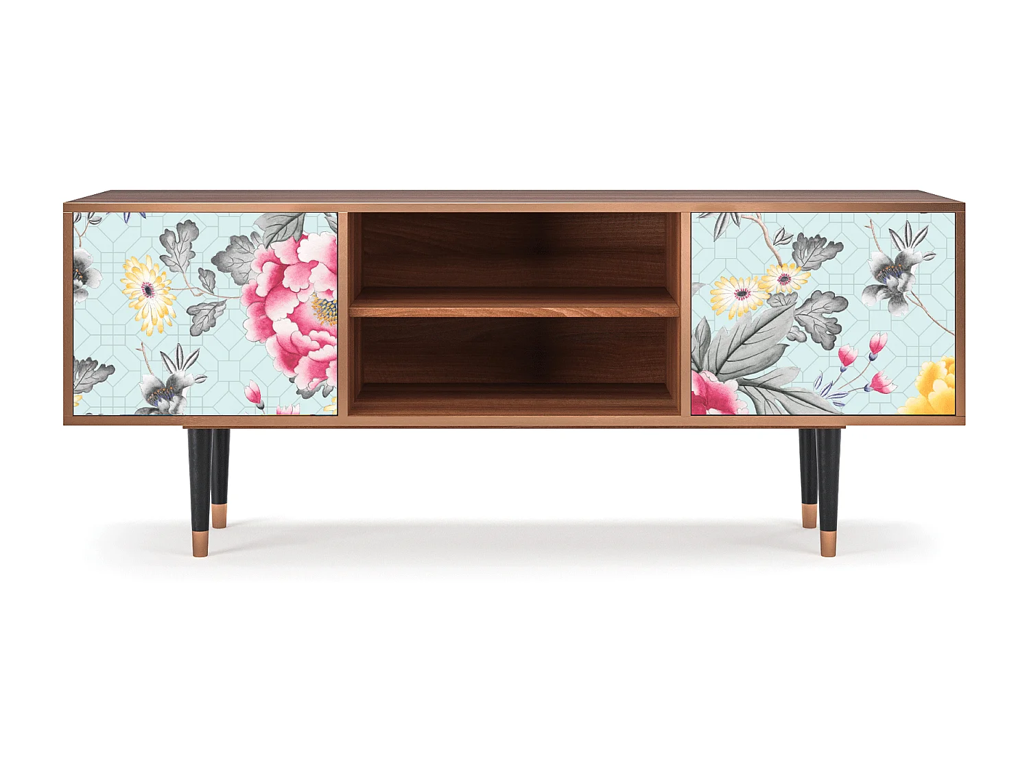 Meuble TV - 170х69х48 cm - T2 - Sky Garden, Noyer