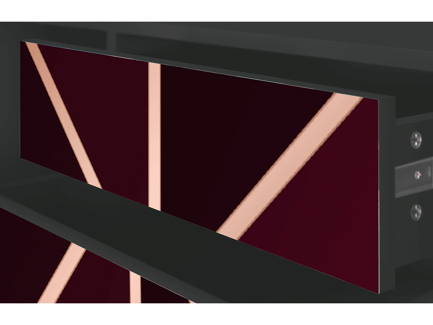 TV-meubel - 170х59х48 cm - T4 - Burgundy Jewelery, Antraciet