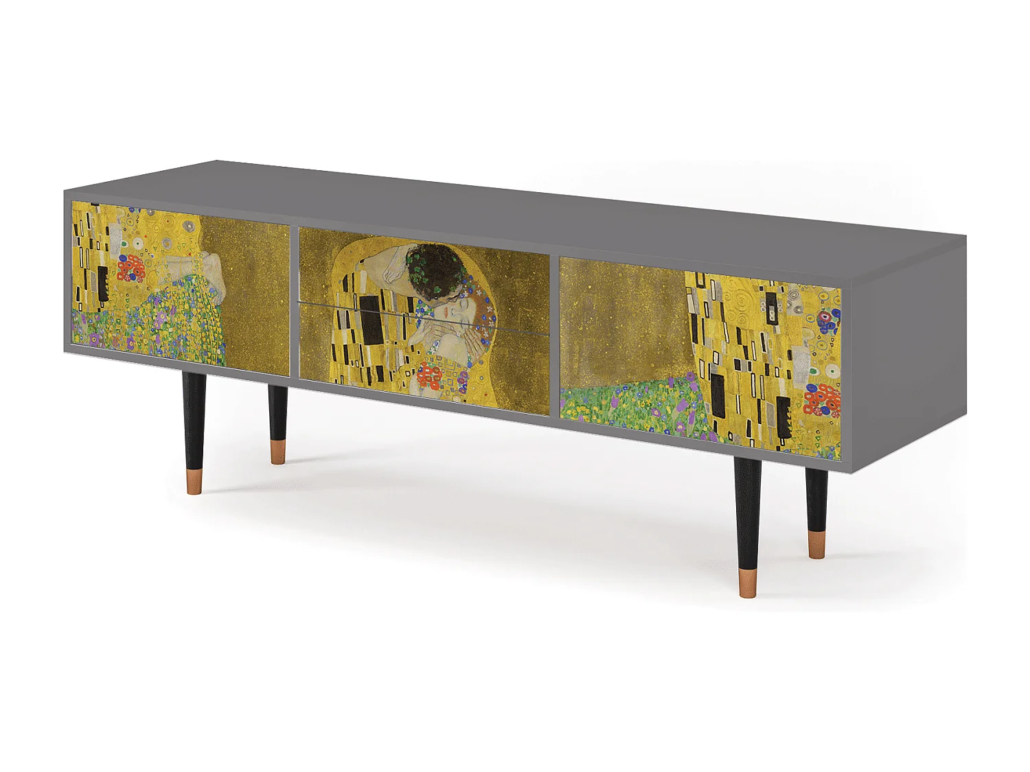 Mueble de TV - 170х59х48 cm - T4 - The Kiss by Klimt , Gris