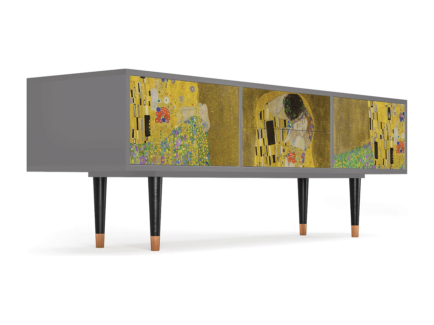 Mueble de TV - 170х59х48 cm - T4 - The Kiss by Klimt , Gris