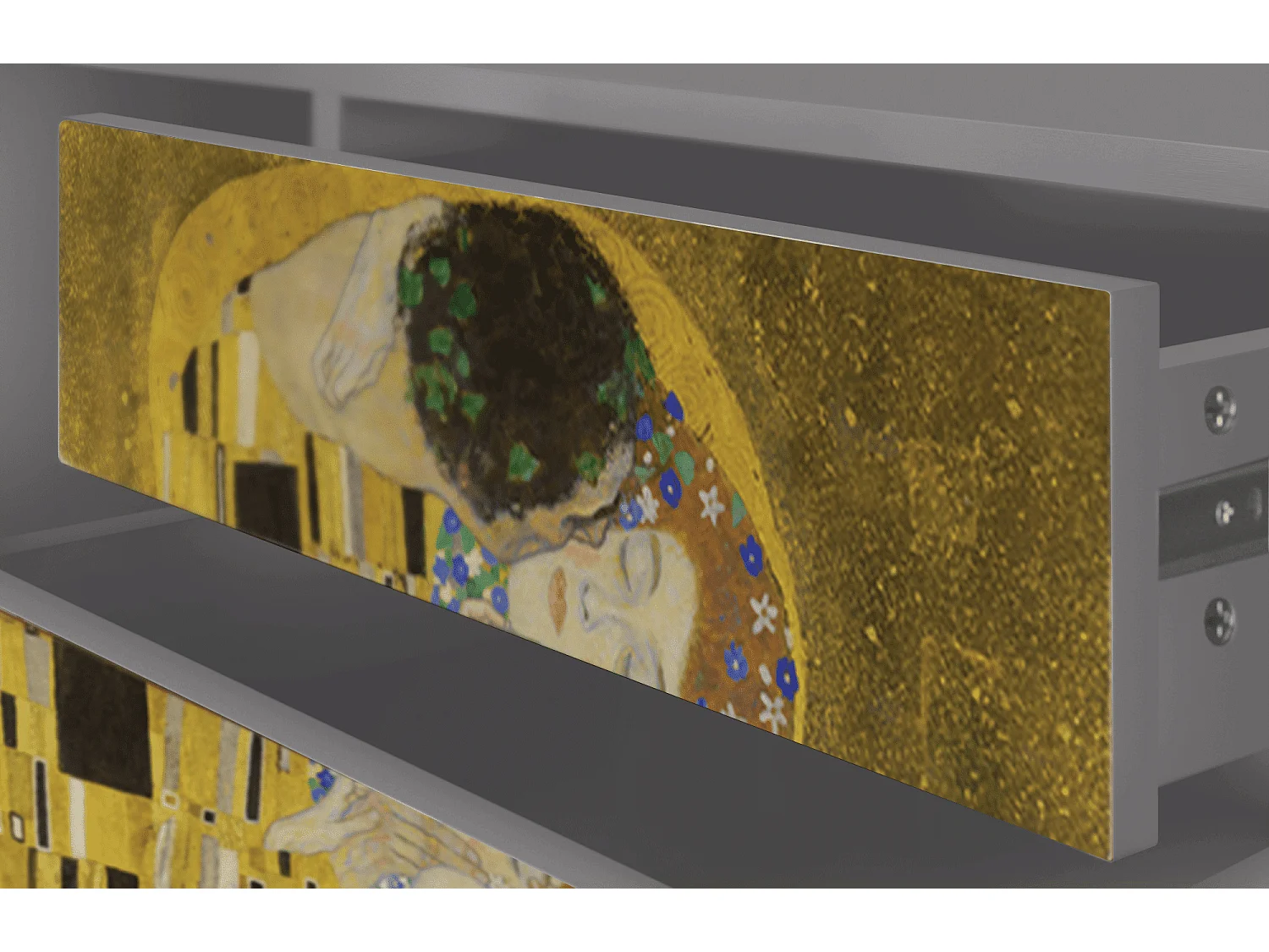 Mueble de TV - 170х59х48 cm - T4 - The Kiss by Klimt , Gris