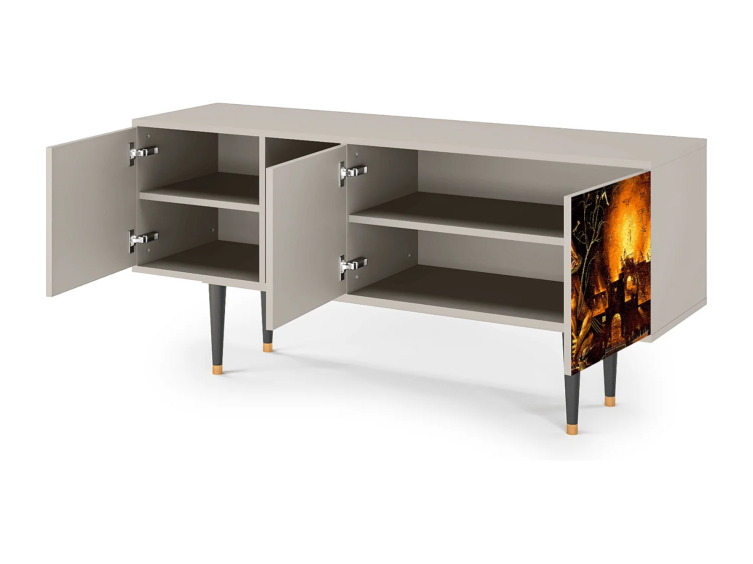 Meuble TV - 150х69х41 cm - T5 - Christ in Limbo, Sable