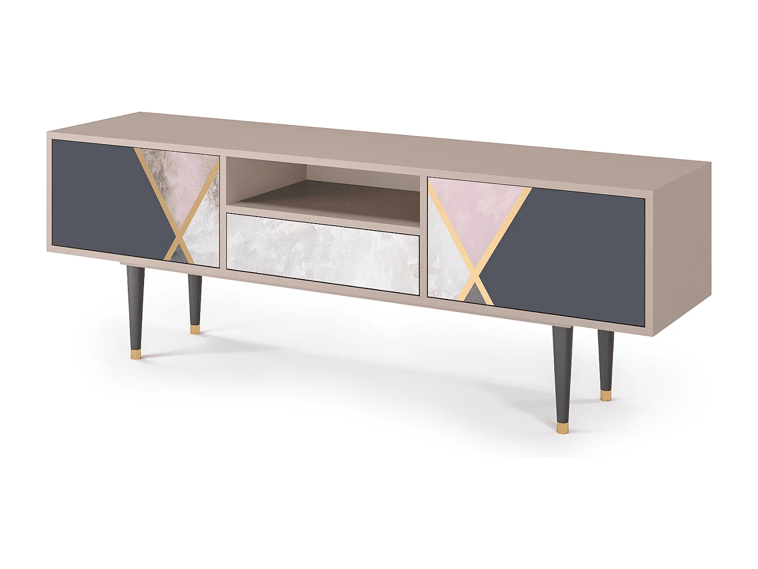 Meuble TV - 170х59х41 cm - T6 - Ideal Harmony, Latte