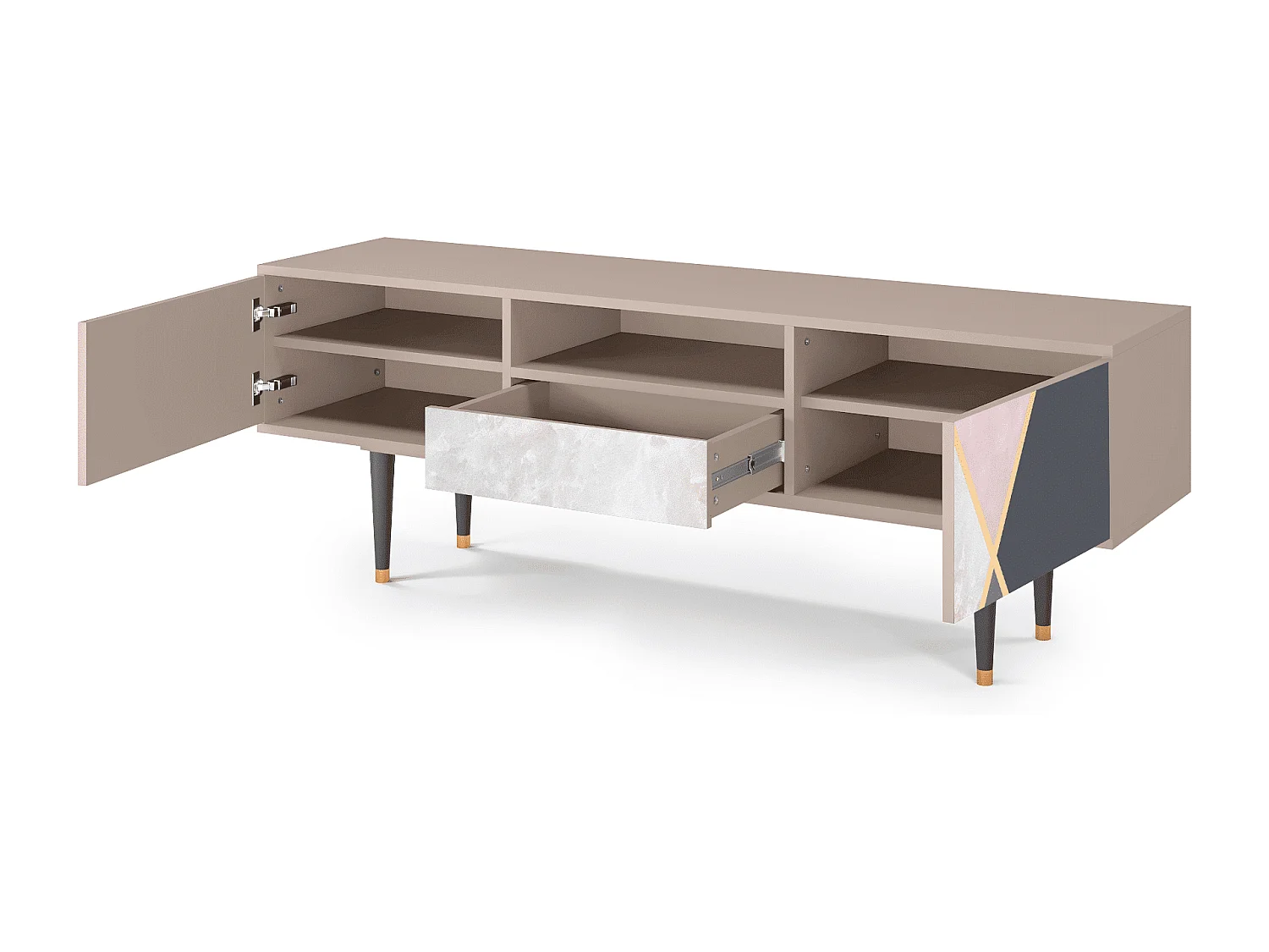 Meuble TV - 170х59х41 cm - T6 - Ideal Harmony, Latte