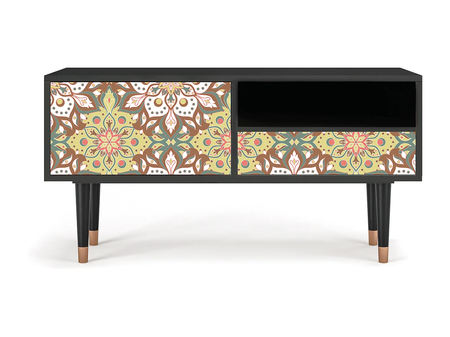 Mueble de TV - 115х59х48 cm - T3 - Chinese Tea, Antracite