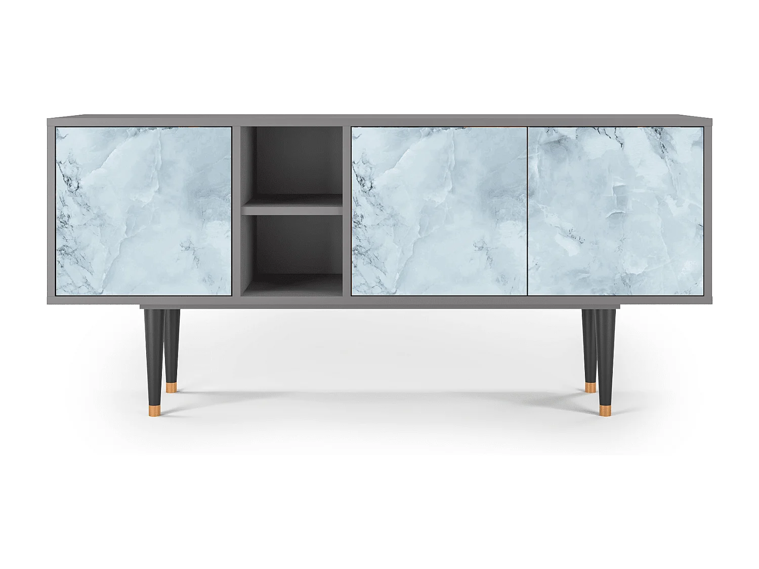 Meuble TV - 150х69х41 cm - T5 - Glacial Colour, Gris