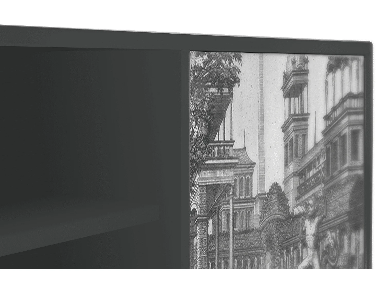 Mueble de TV - 170х69х48 cm - T2 - View of the Piazza, Antracita