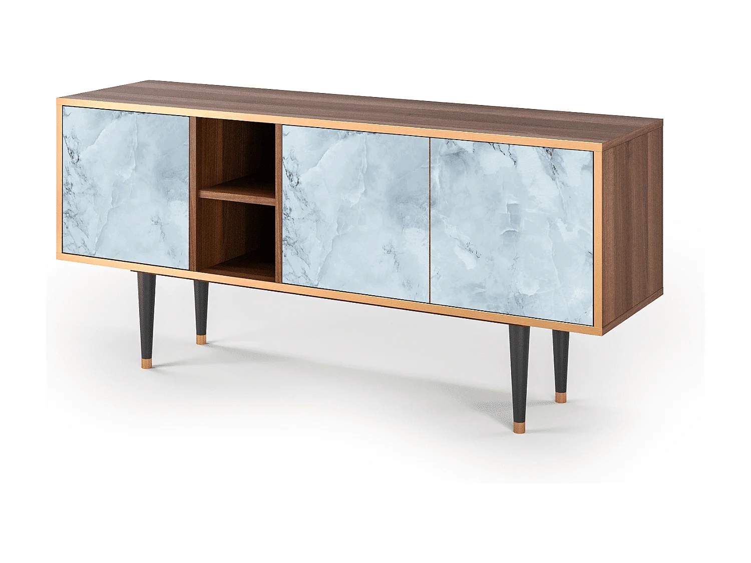 Meuble TV - 150х69х41 cm - T5 - Glacial Colour, Noyer