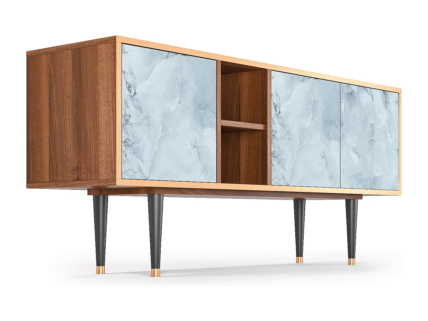 Meuble TV - 150х69х41 cm - T5 - Glacial Colour, Noyer