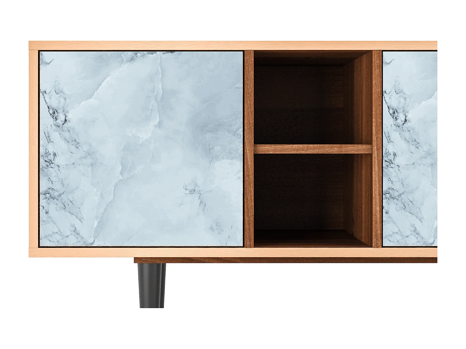 Meuble TV - 150х69х41 cm - T5 - Glacial Colour, Noyer
