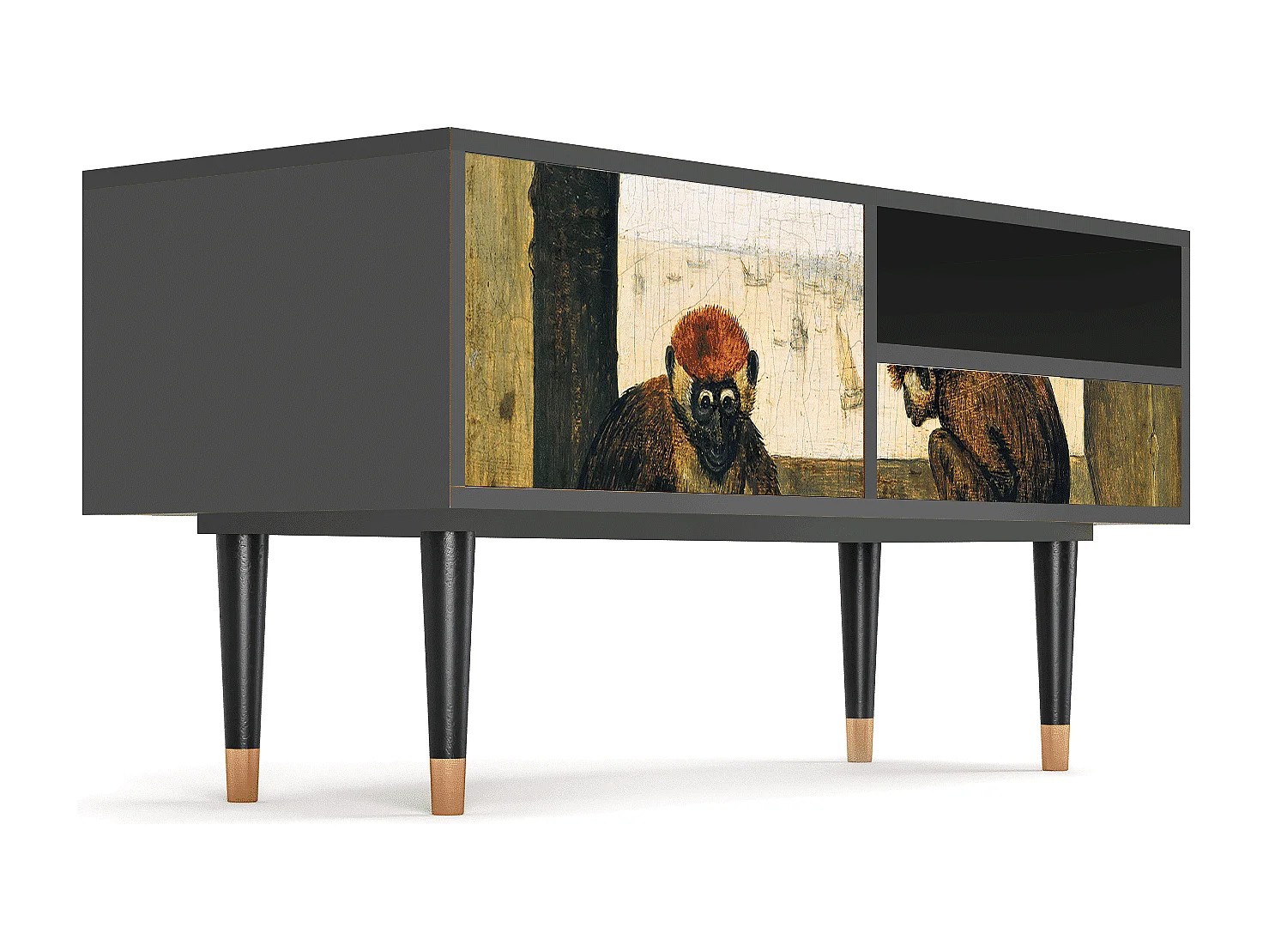 Meuble TV - 115х59х48 cm - T3 - Two Monkeys, Anthracite