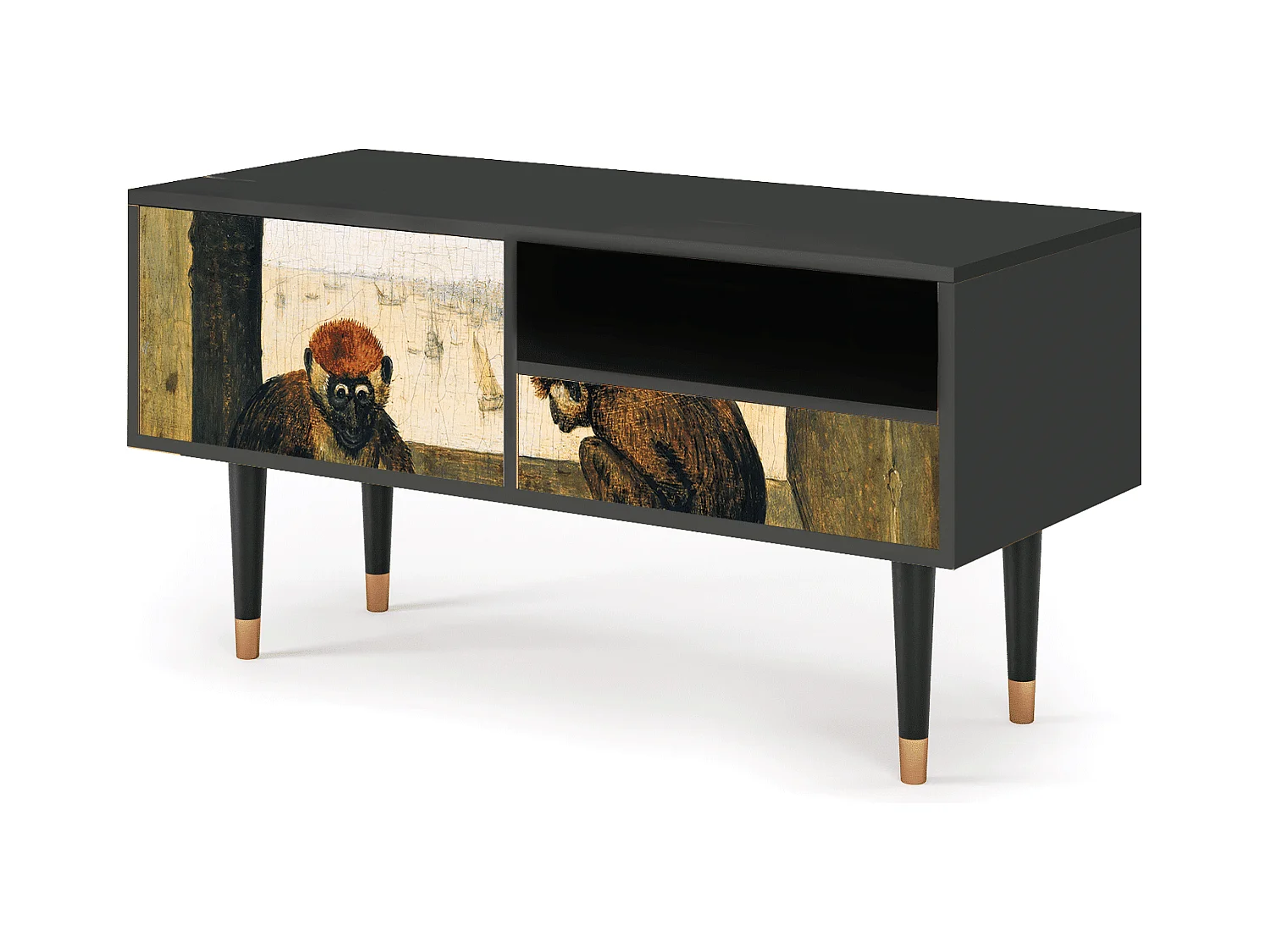 Meuble TV - 115х59х48 cm - T3 - Two Monkeys, Anthracite