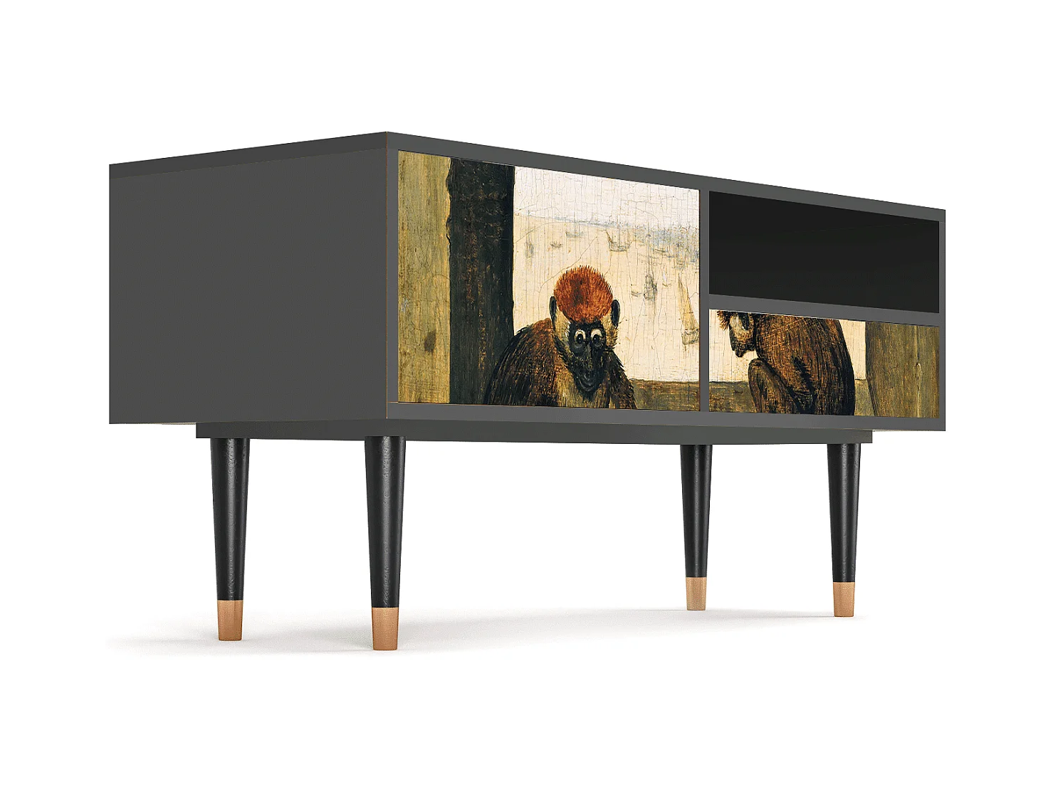 Meuble TV - 115х59х48 cm - T3 - Two Monkeys, Anthracite