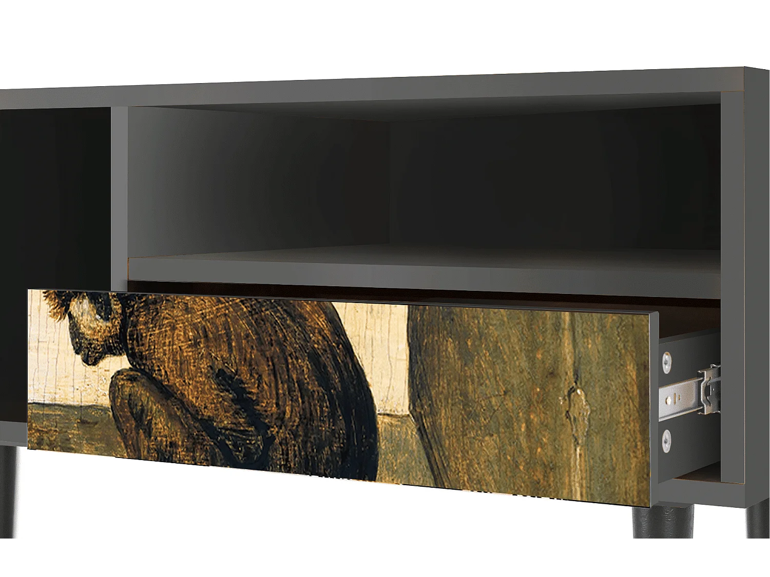 Mueble de TV - 115х59х48 cm - T3 - Two Monkeys, Antracita