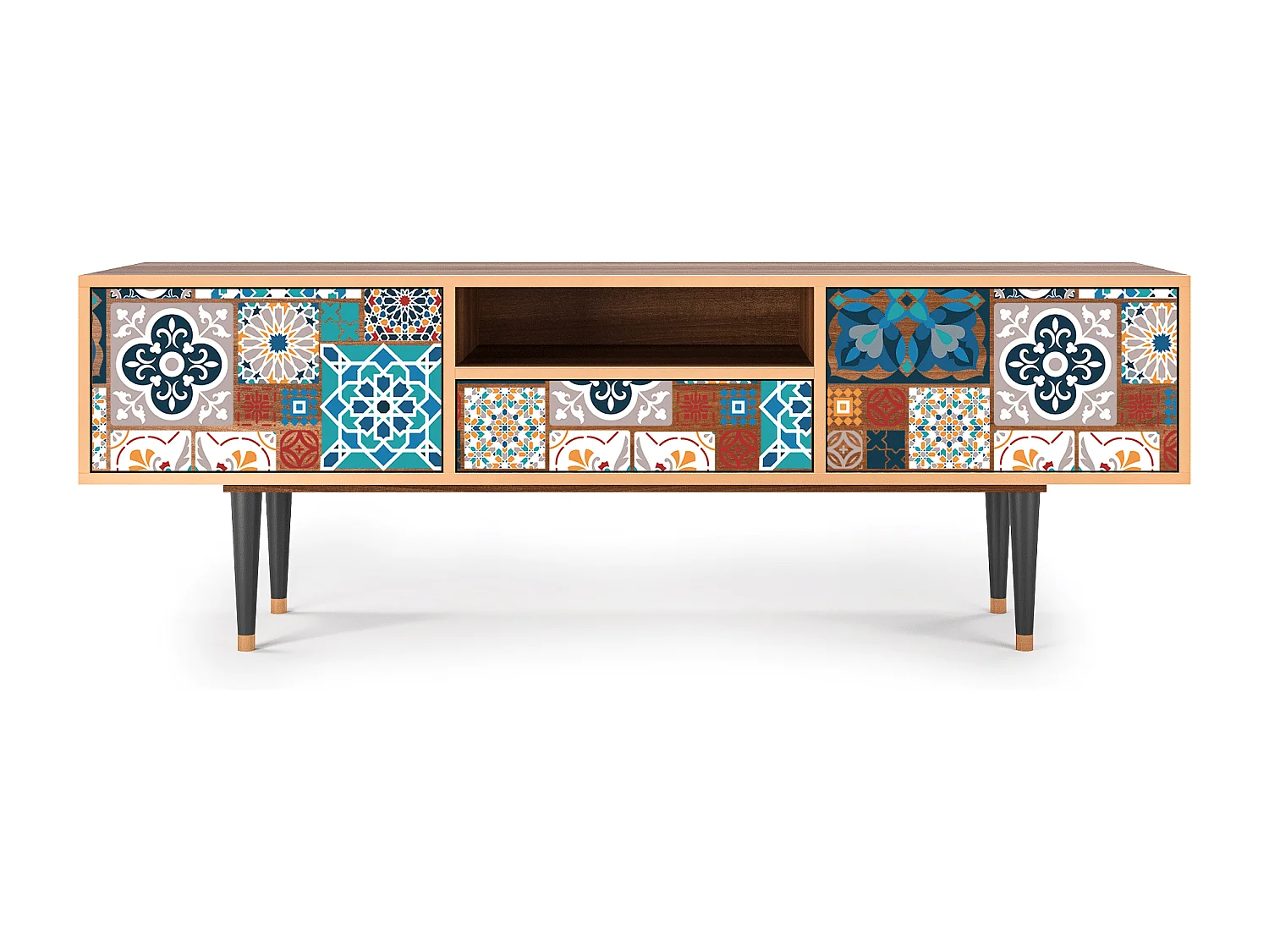 Mobile TV - 170х59х41 cm - T6 - Moroccan Market, Noce