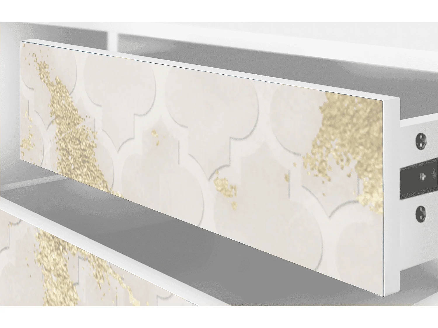 Mueble de TV - 170х59х48 cm - T4 - Sahara desert, Branco