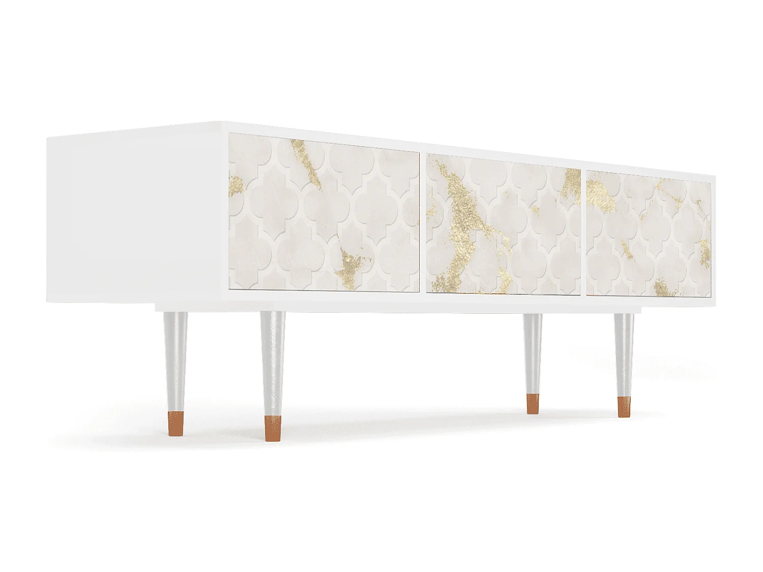 Mueble de TV - 170х59х48 cm - T4 - Sahara desert, Branco