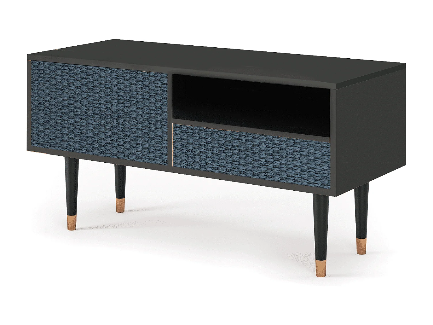 Meuble TV - 115х59х48 cm - T3 - Knitted Pattern, Anthracite