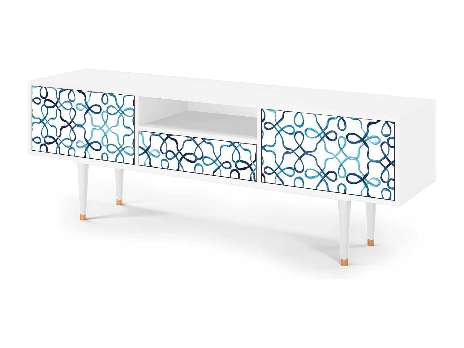 TV-meubel - 170х59х41 cm - T6 - Marine Strings, Wit