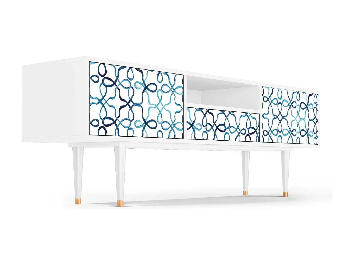 TV-meubel - 170х59х41 cm - T6 - Marine Strings, Wit