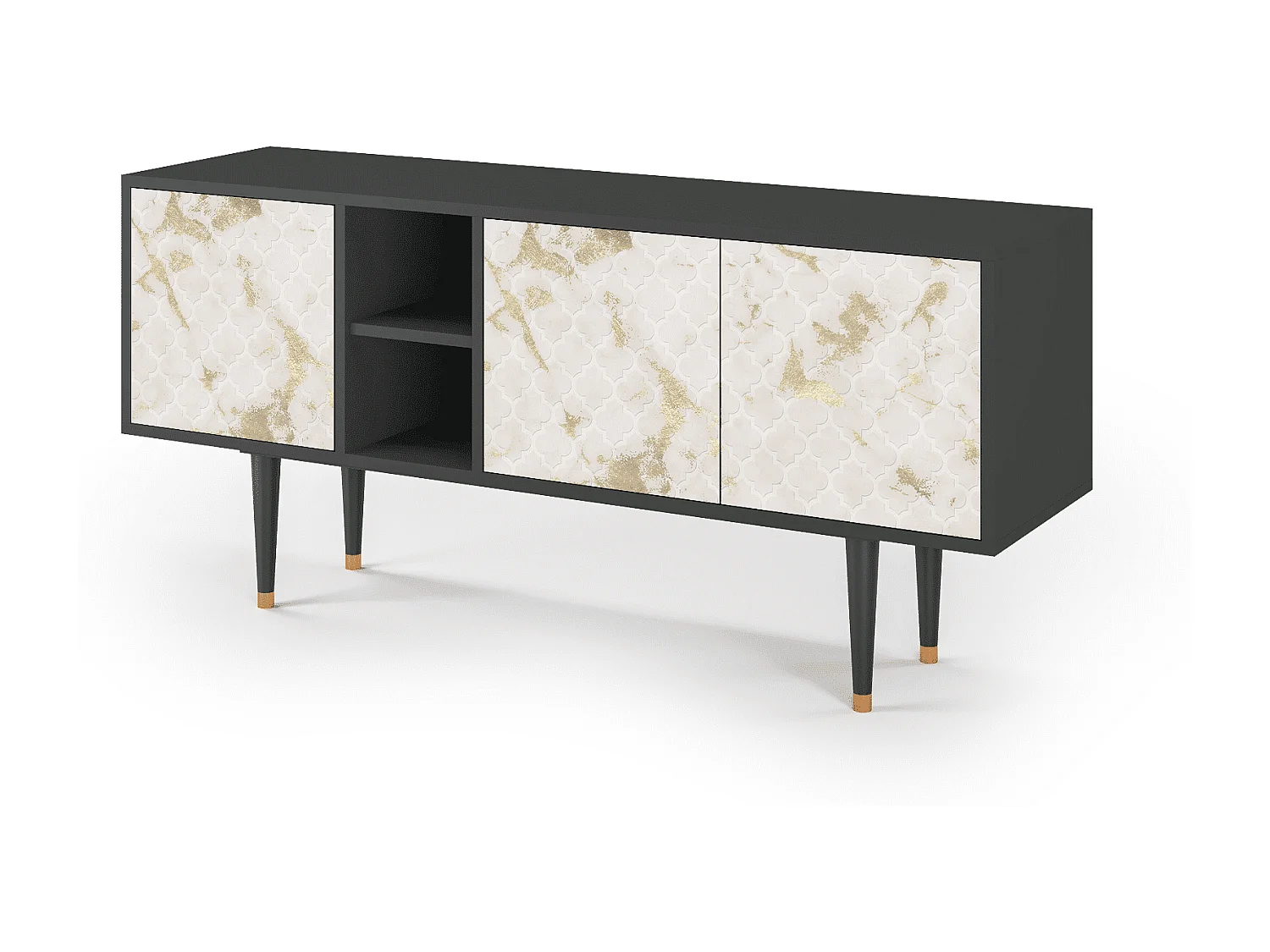 Mueble de TV - 150х69х41 cm - T5 - Sahara desert, Antracite