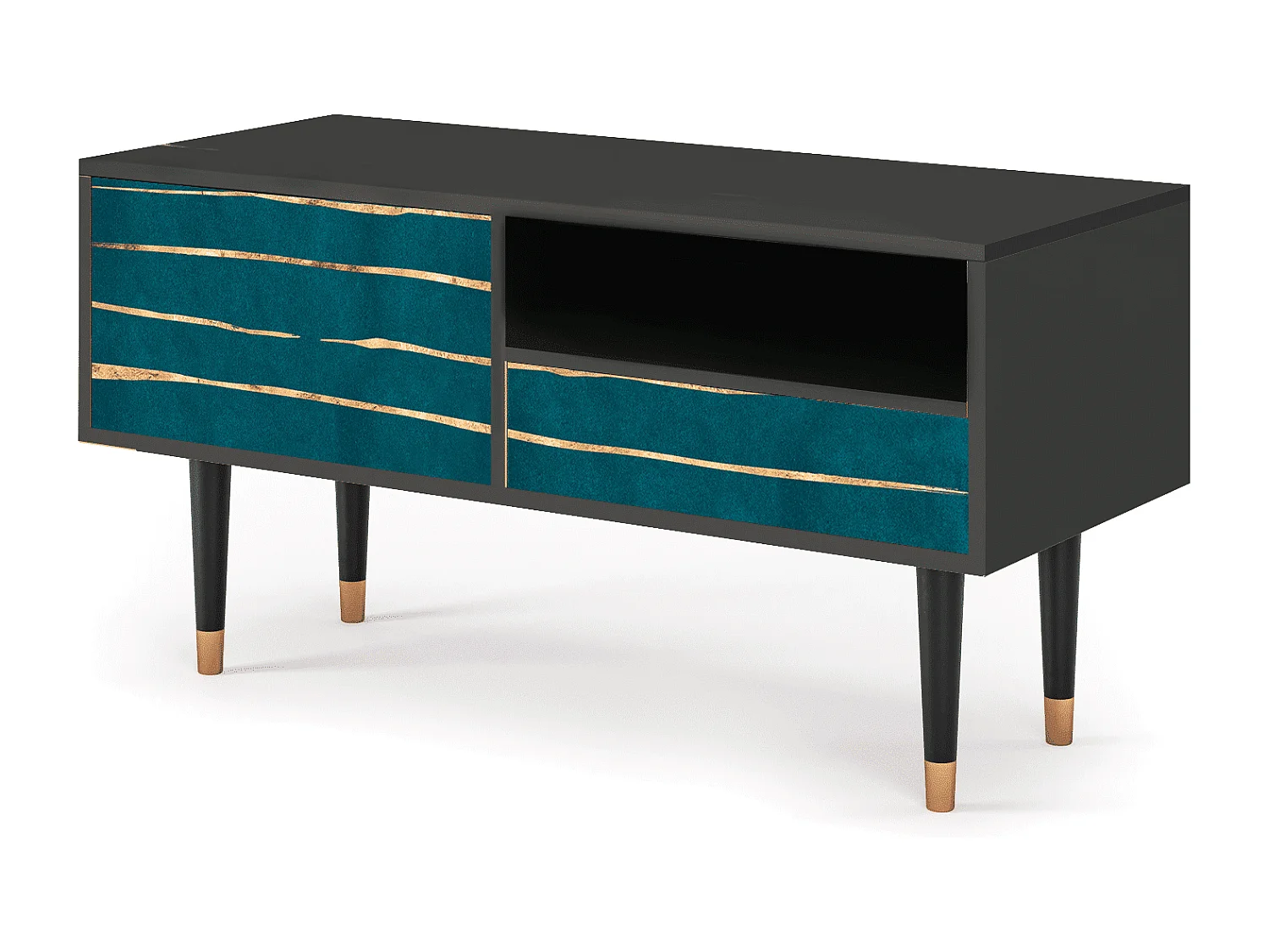 Mueble de TV - 115х59х48 cm - T3 - Ocean Drive, Antracite