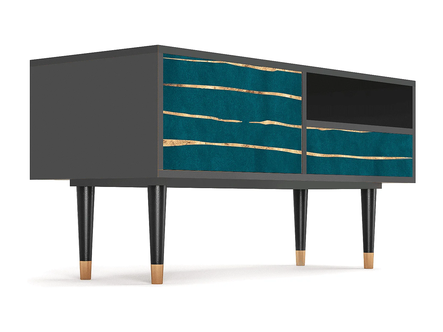 Mueble de TV - 115х59х48 cm - T3 - Ocean Drive, Antracite