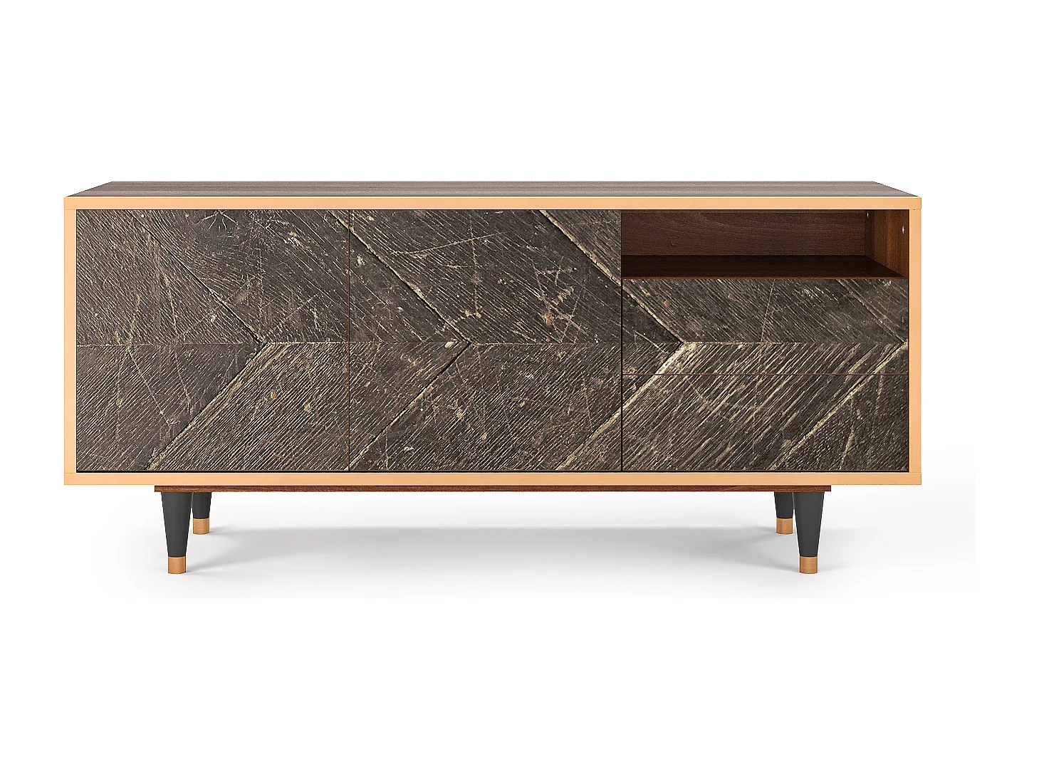 Mobile TV - 125х56х41 cm - T7 - Wise Tree, Noce