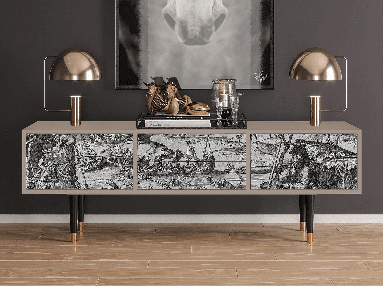 TV-meubel - 170х59х48 cm - T4 - The Temptation, Latte