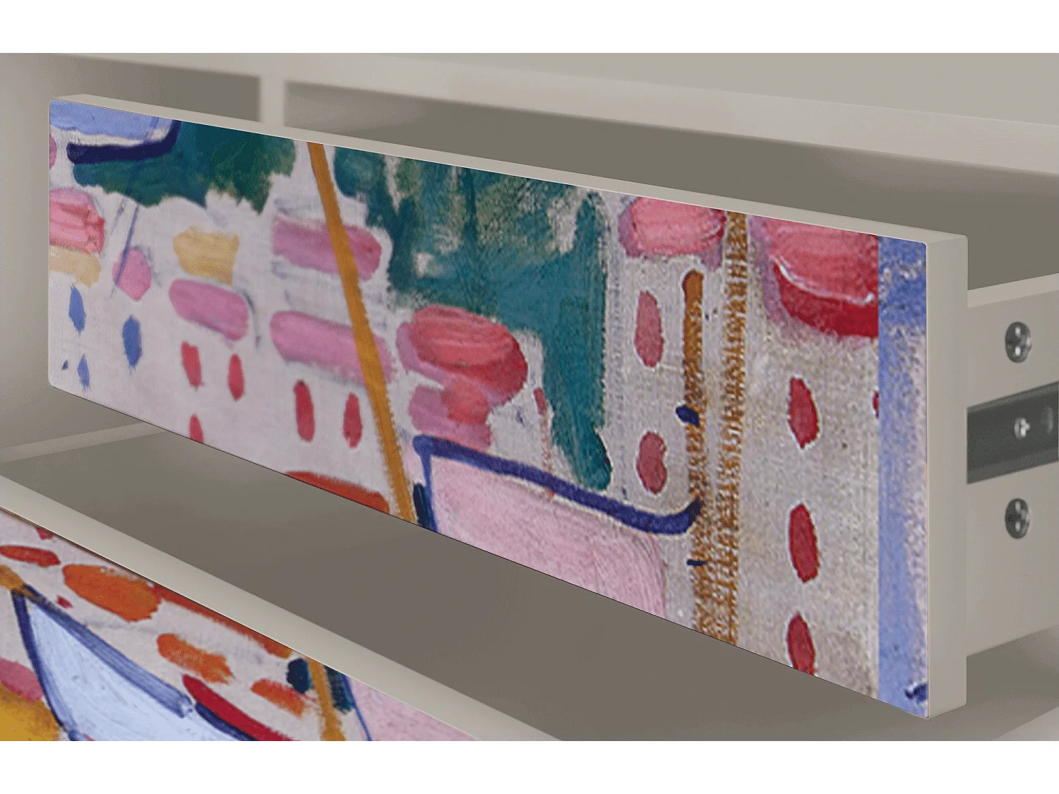 Meuble TV - 170х59х48 cm - T4 - The Port of Collioure , Sable