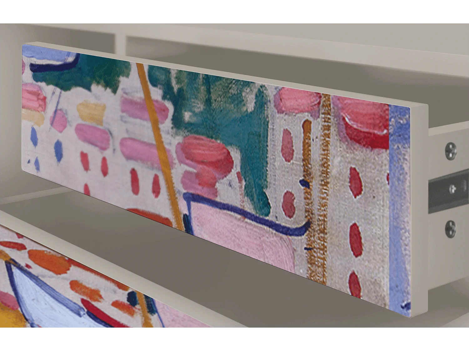 Meuble TV - 170х59х48 cm - T4 - The Port of Collioure , Sable