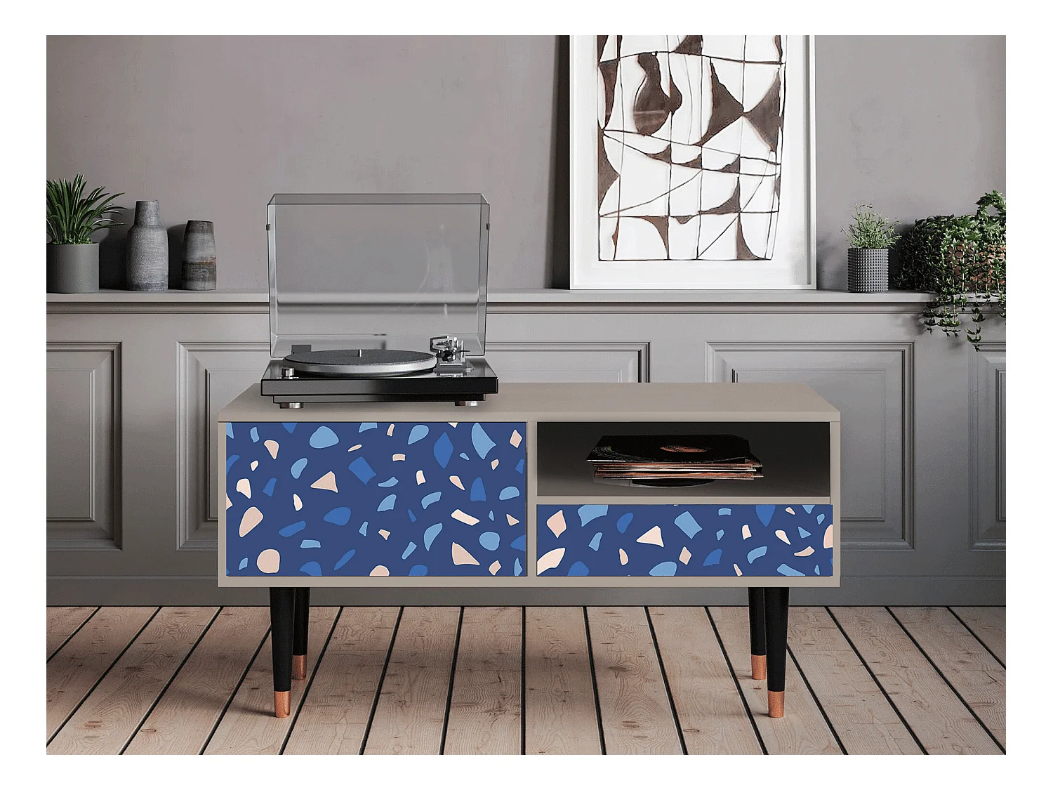 Mobile TV - 115х59х48 cm - T3 - Soap Whirpool, Sabbia