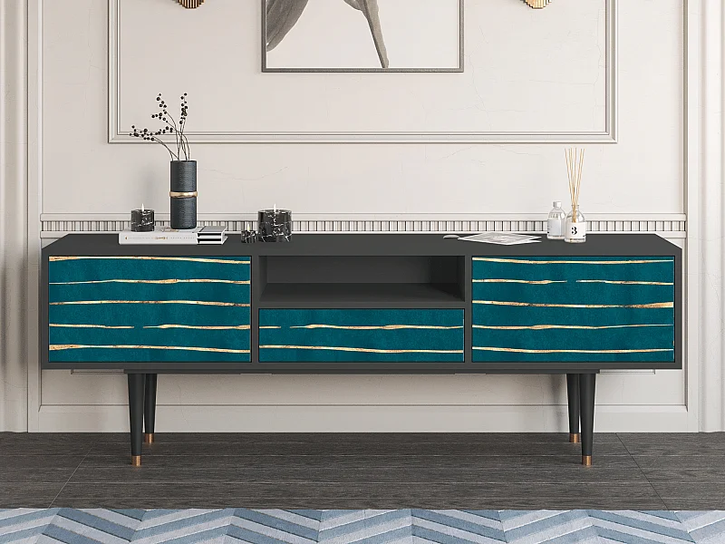 Meuble TV - 170х59х41 cm - T6 - Ocean Drive, Anthracite